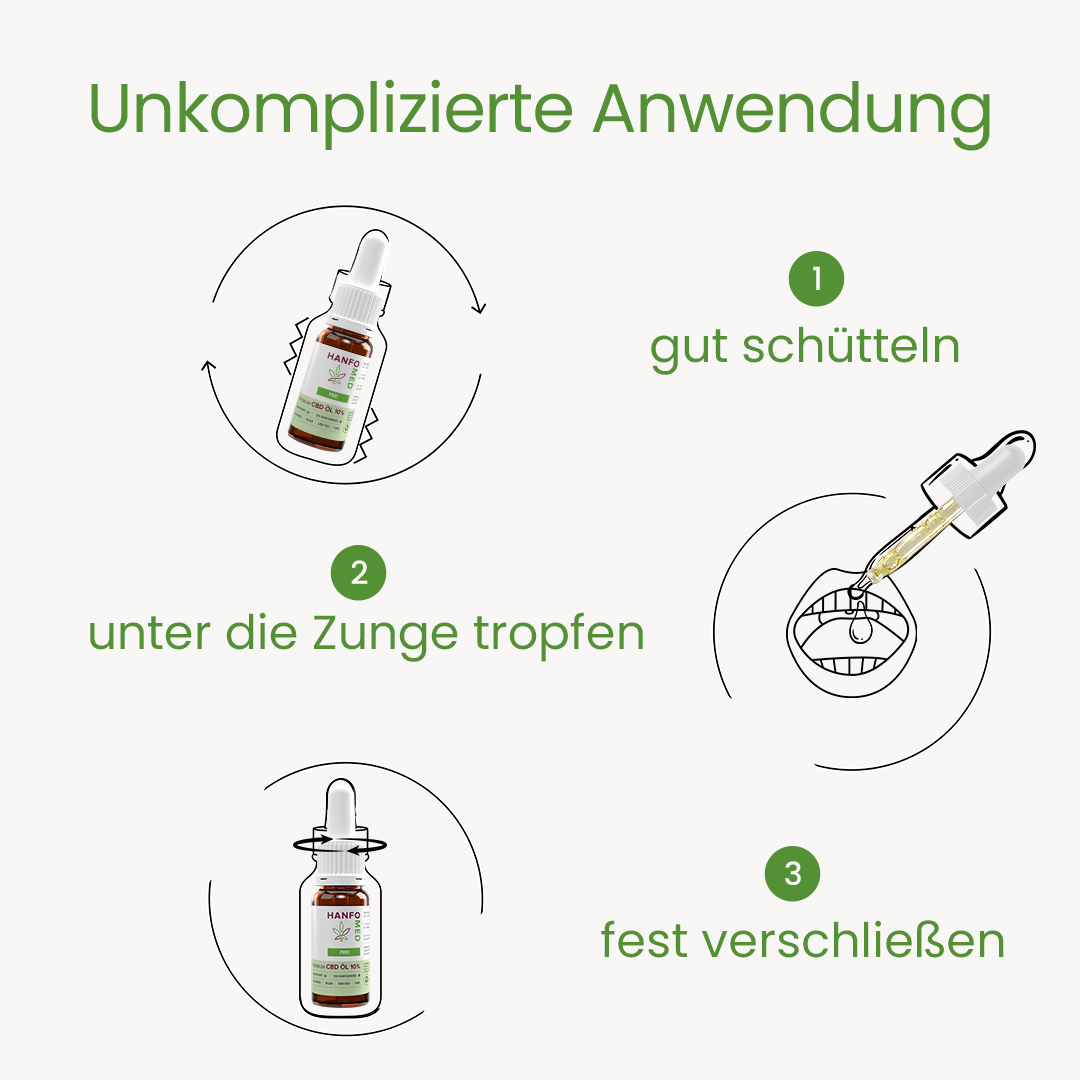 CBD Öl Schmerz "Frei" 10% · 10 ml Produktbild 4