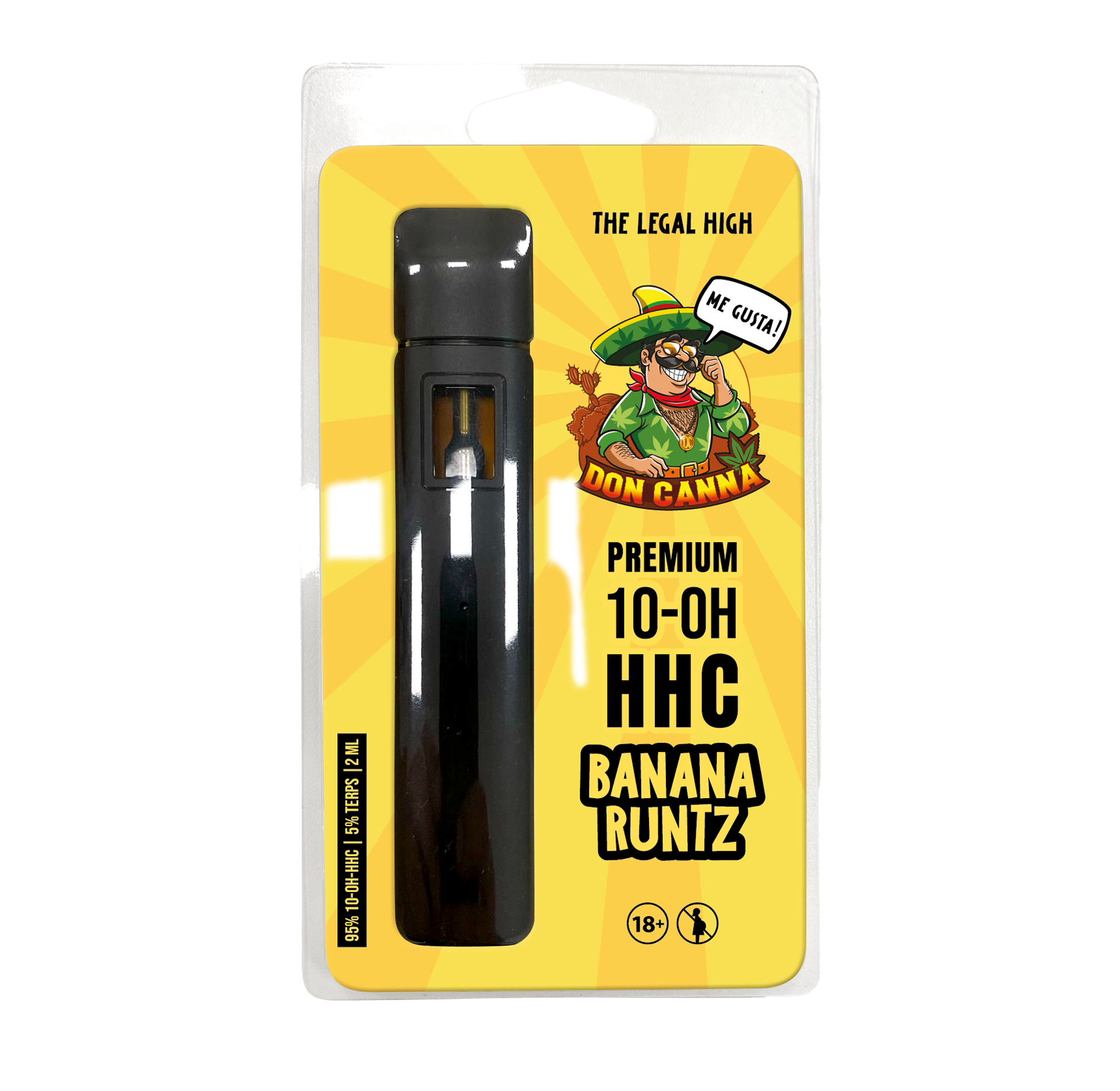 Jetzt zu Premium 10-OH-HHC Banana Runtz · 2 ml Premium 10-OH-HHC Banana Runtz · 2 ml Produktbild 1