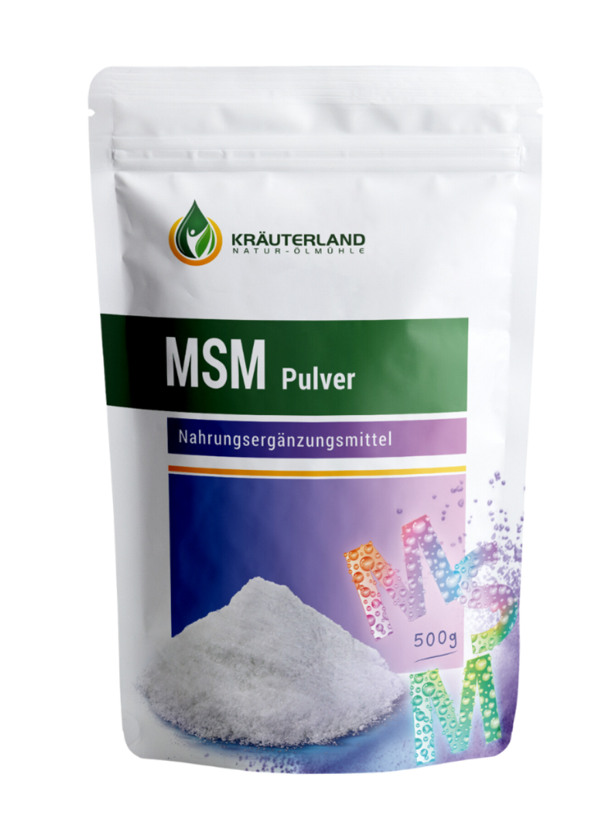 MSM Pulver 99,9 % rein 500 g Dose mit Messlöffel
