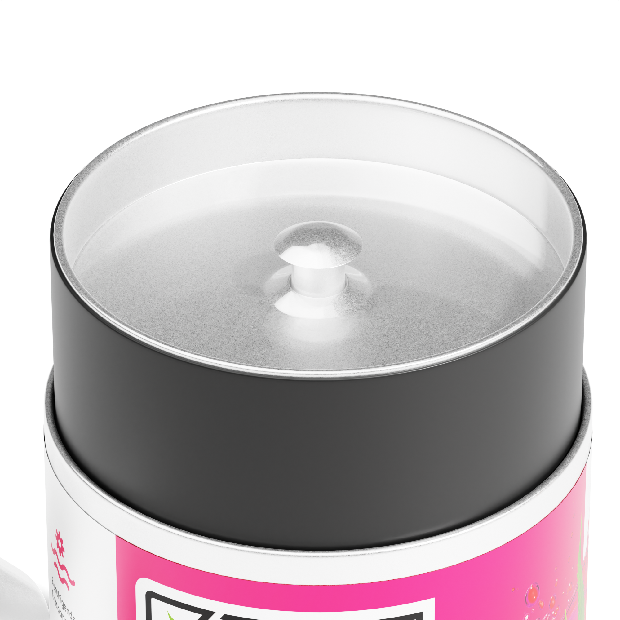 XHANF Hanftee Dose mit Frischesiegel und Innendeckel Detailansicht