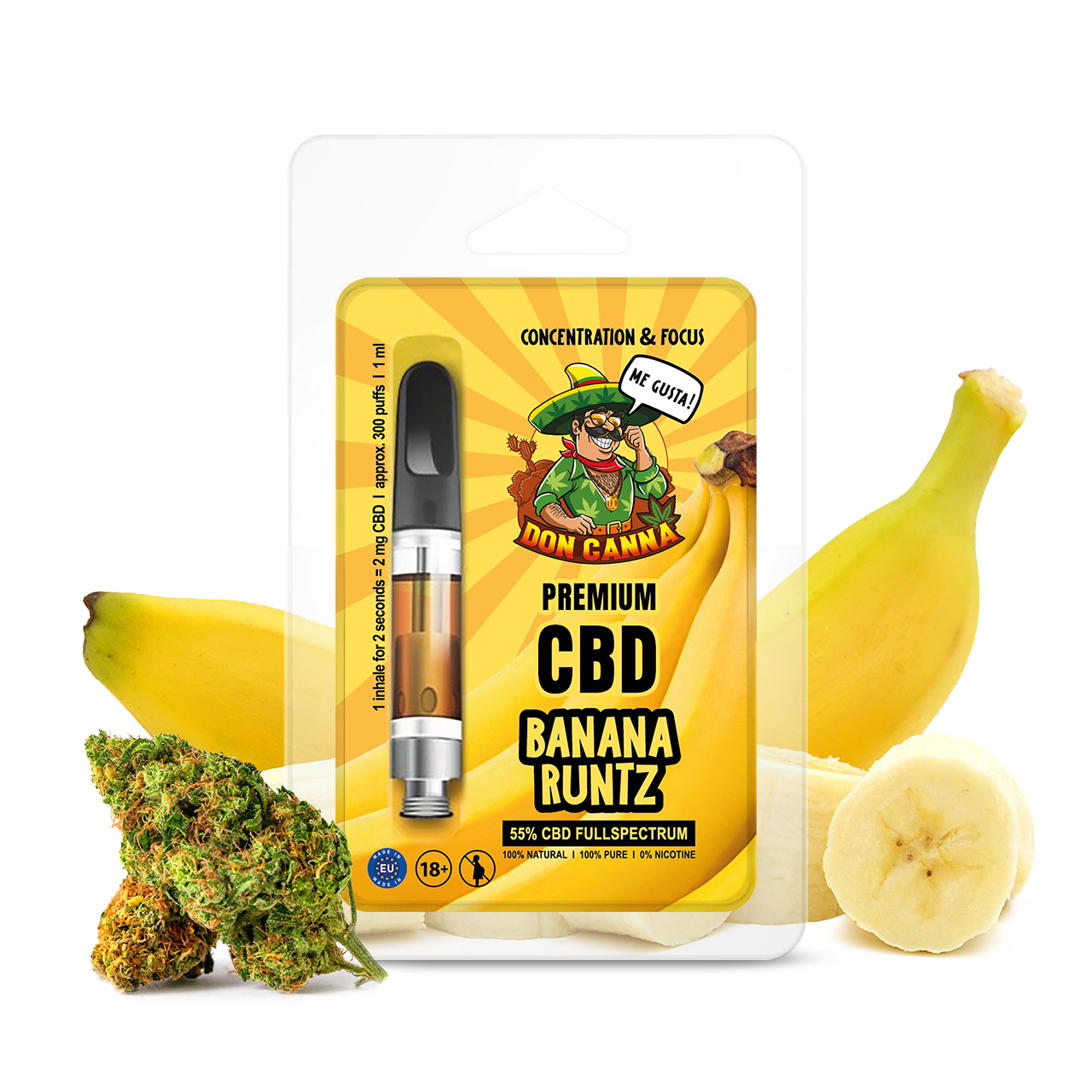 Premium CBD Liquid Banana Runtz · 1 ml Produktbild 1