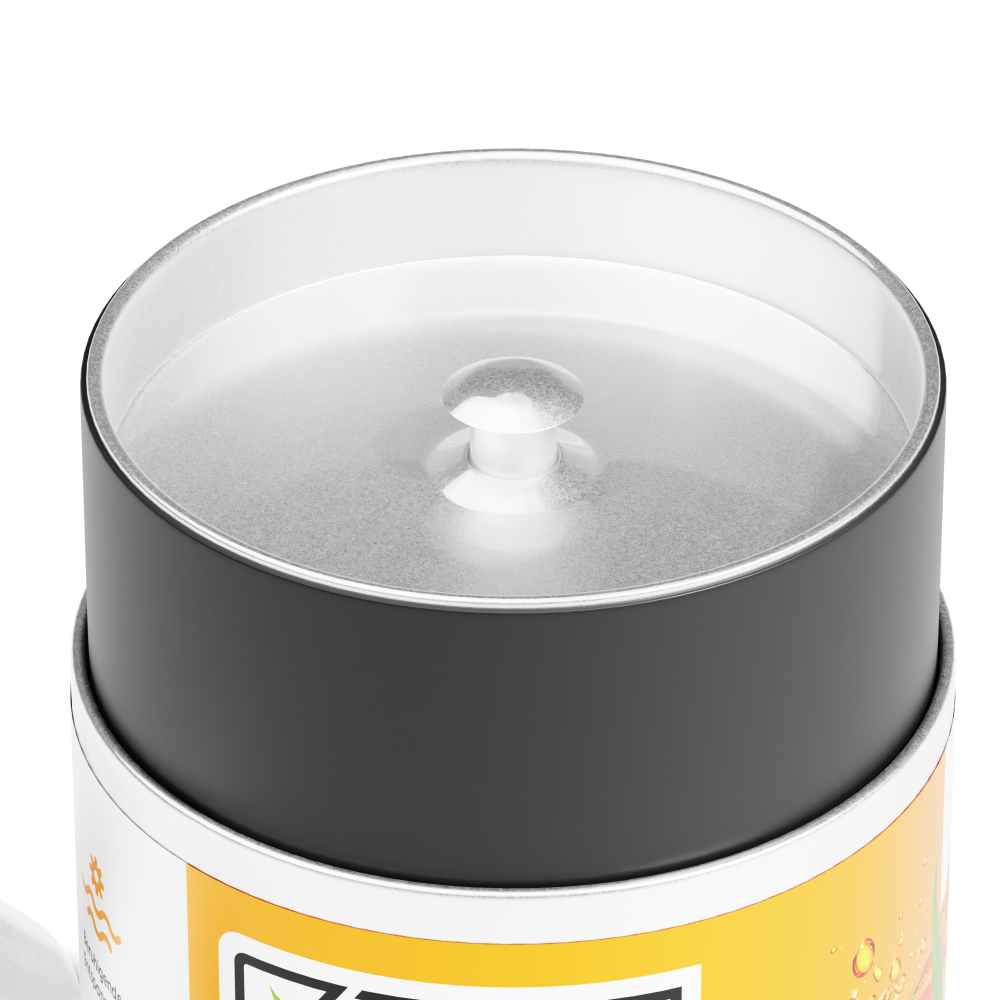 XHANF Hanftee Dose mit Frischesiegel und Innendeckel Detailansicht