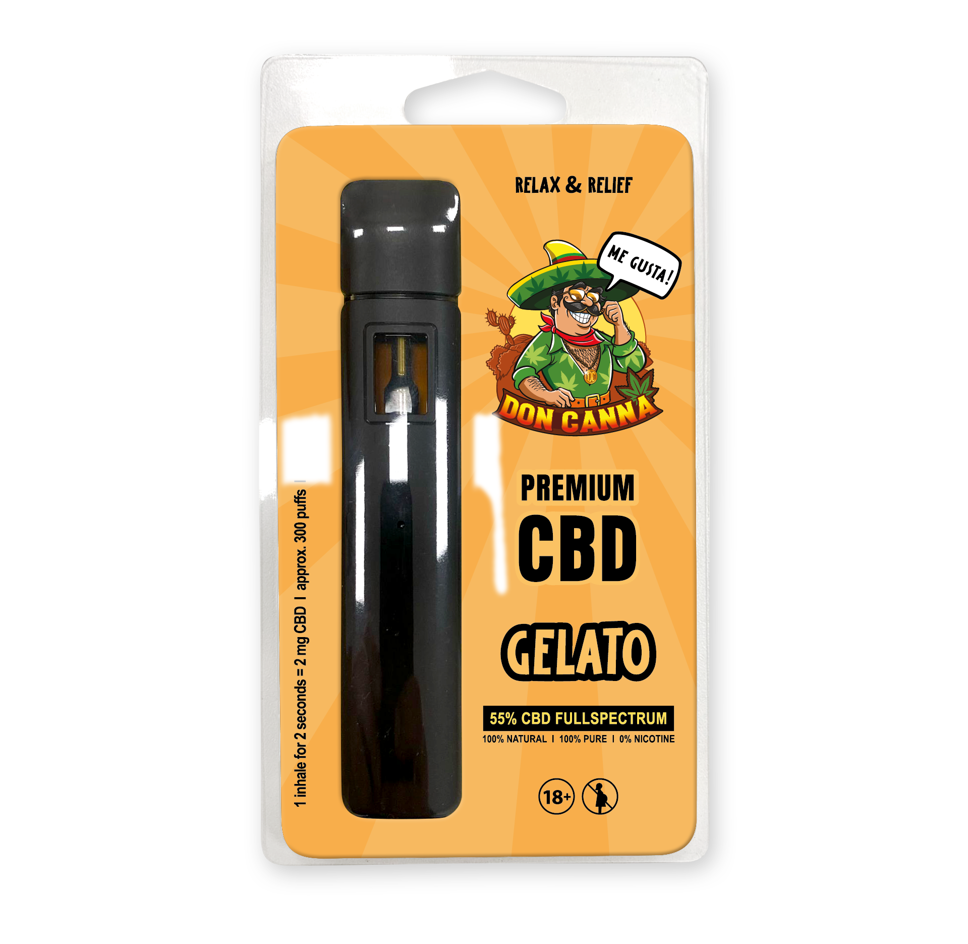 Premium CBD Liquid Gelato · 2 ml Produktbild 1