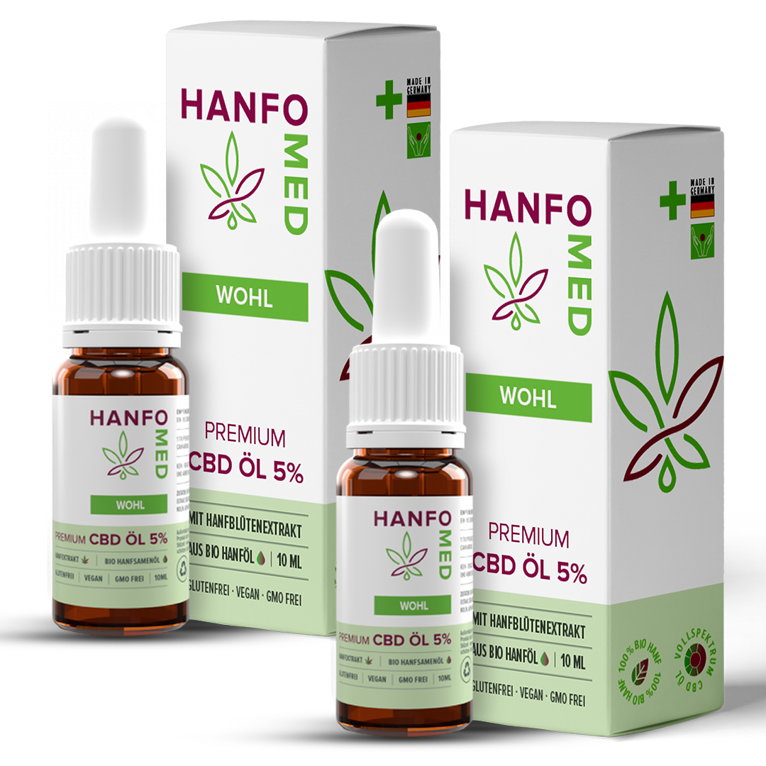 CBD Öl Entspannung "Wohl" 5 % · 2er Pack Produktbild 6