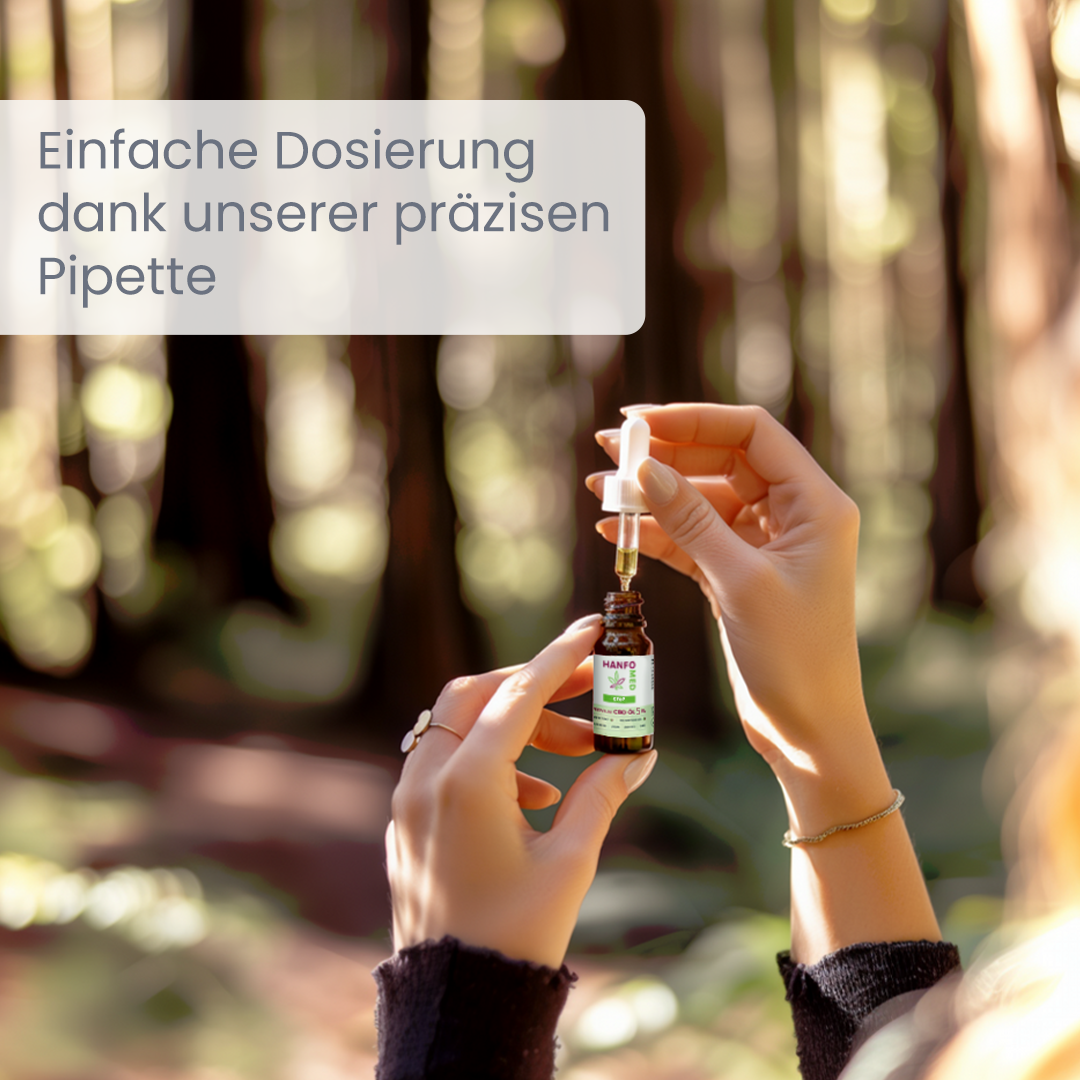 Hanfomed CBD Öl Ruhe 5% Dosierung