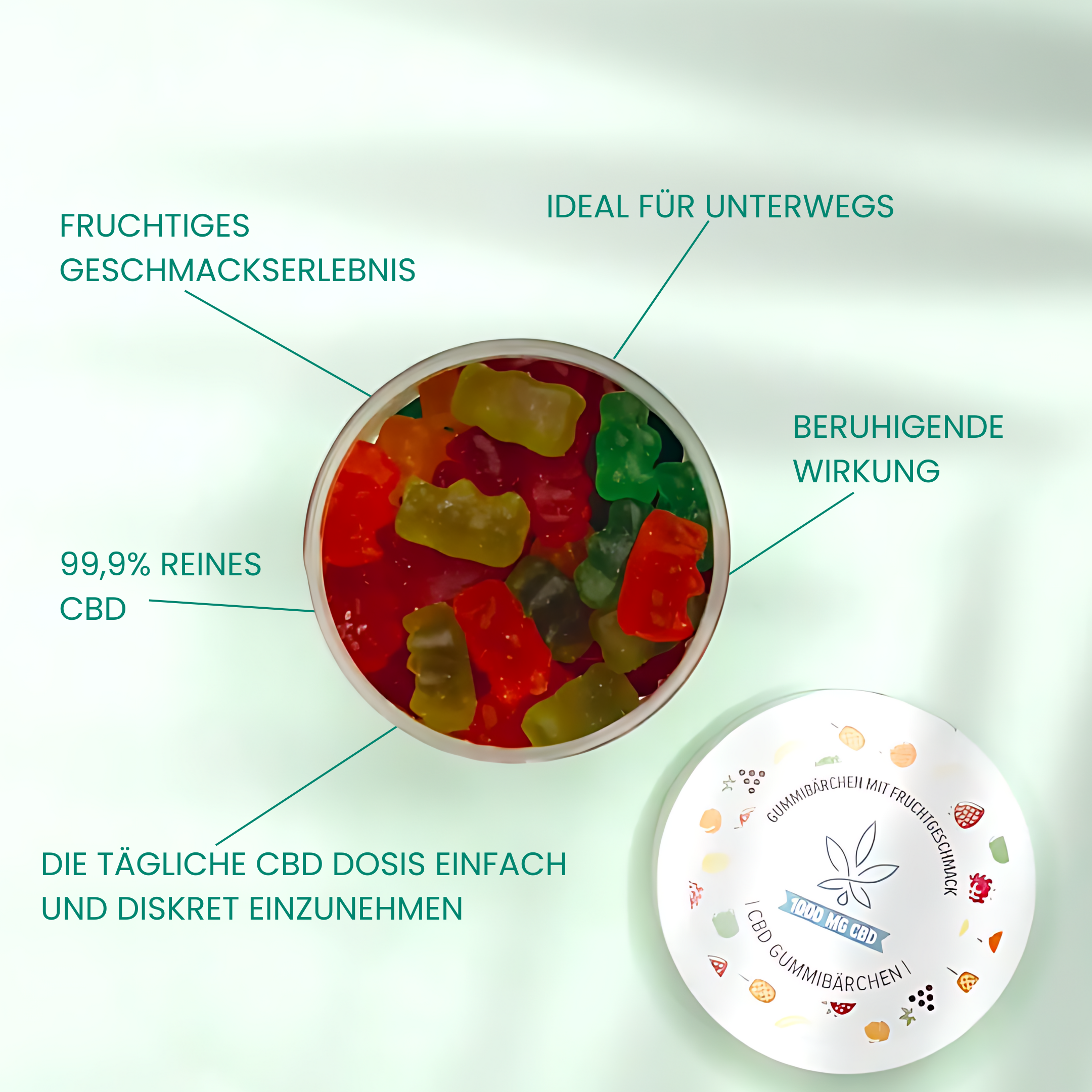 CBD Fruchtgummis / Gummibärchen Produktbild 2