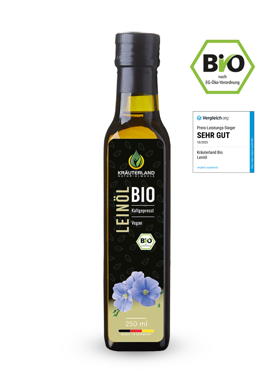 Bio Leinöl kaltgepresst 250 ml Flasche