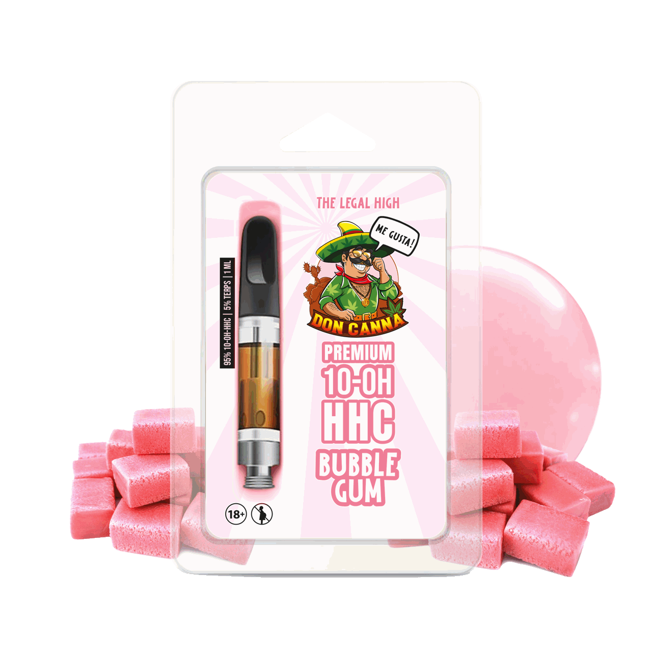 Premium 10-OH-HHC Bubble Gum · 1 ml Produktbild 1