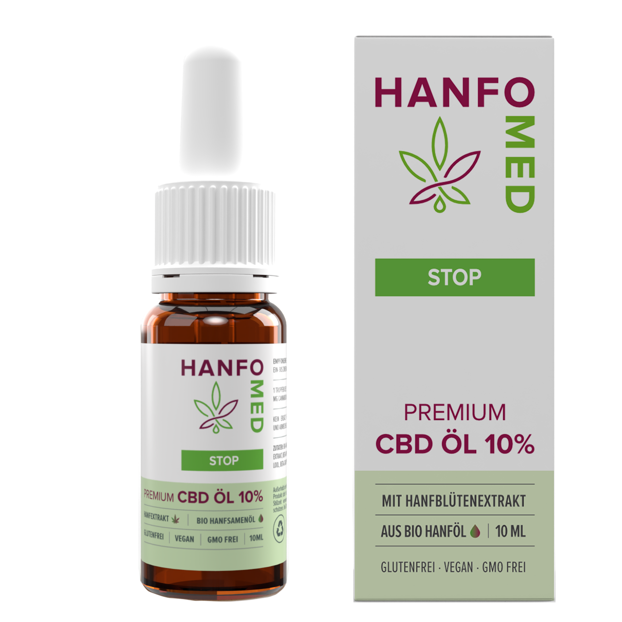 CBD Öl "Stop" 10% Entzündung · 10 ml Produktbild 1