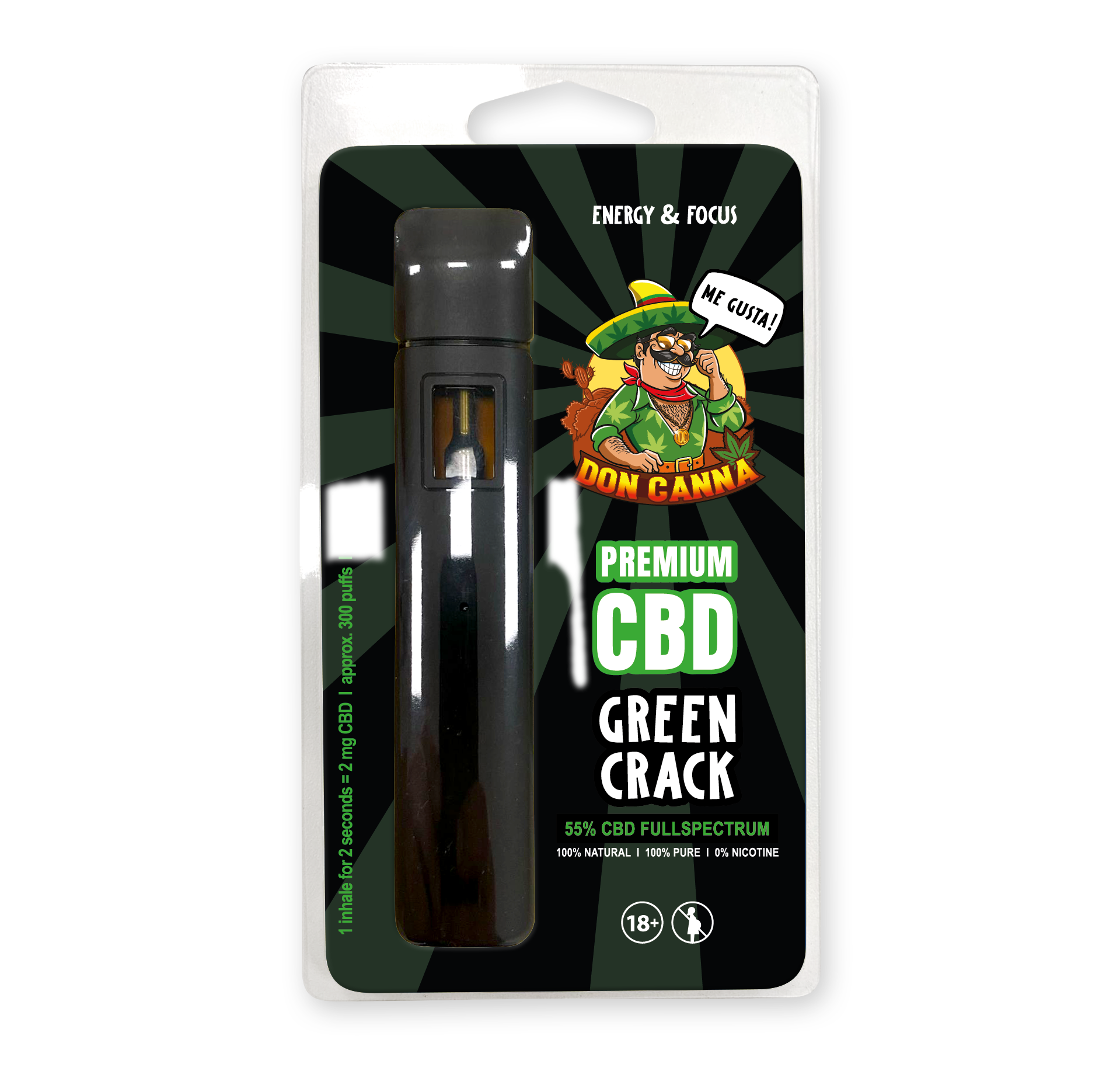 Premium CBD Liquid Green Crack · 2 ml Produktbild 1