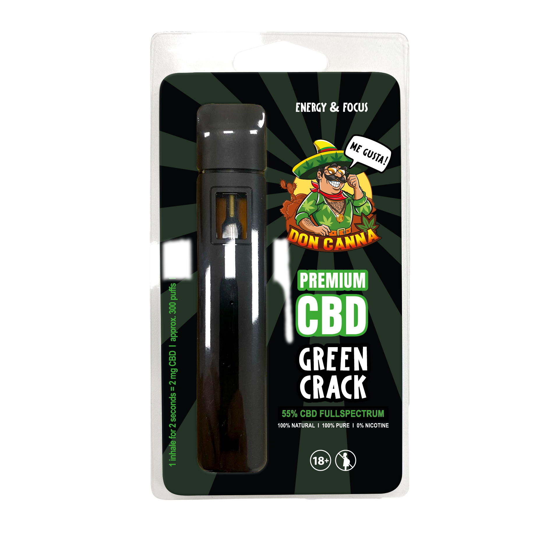 Jetzt zu Premium CBD Liquid Green Crack · 2 ml Premium CBD Liquid Green Crack · 2 ml Produktbild 1