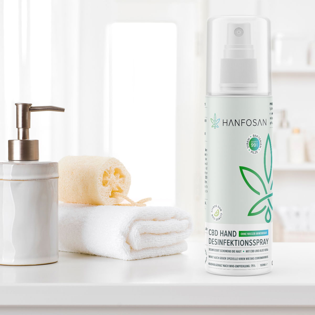 CBD Hand Desinfektionsspray Produktbild 2