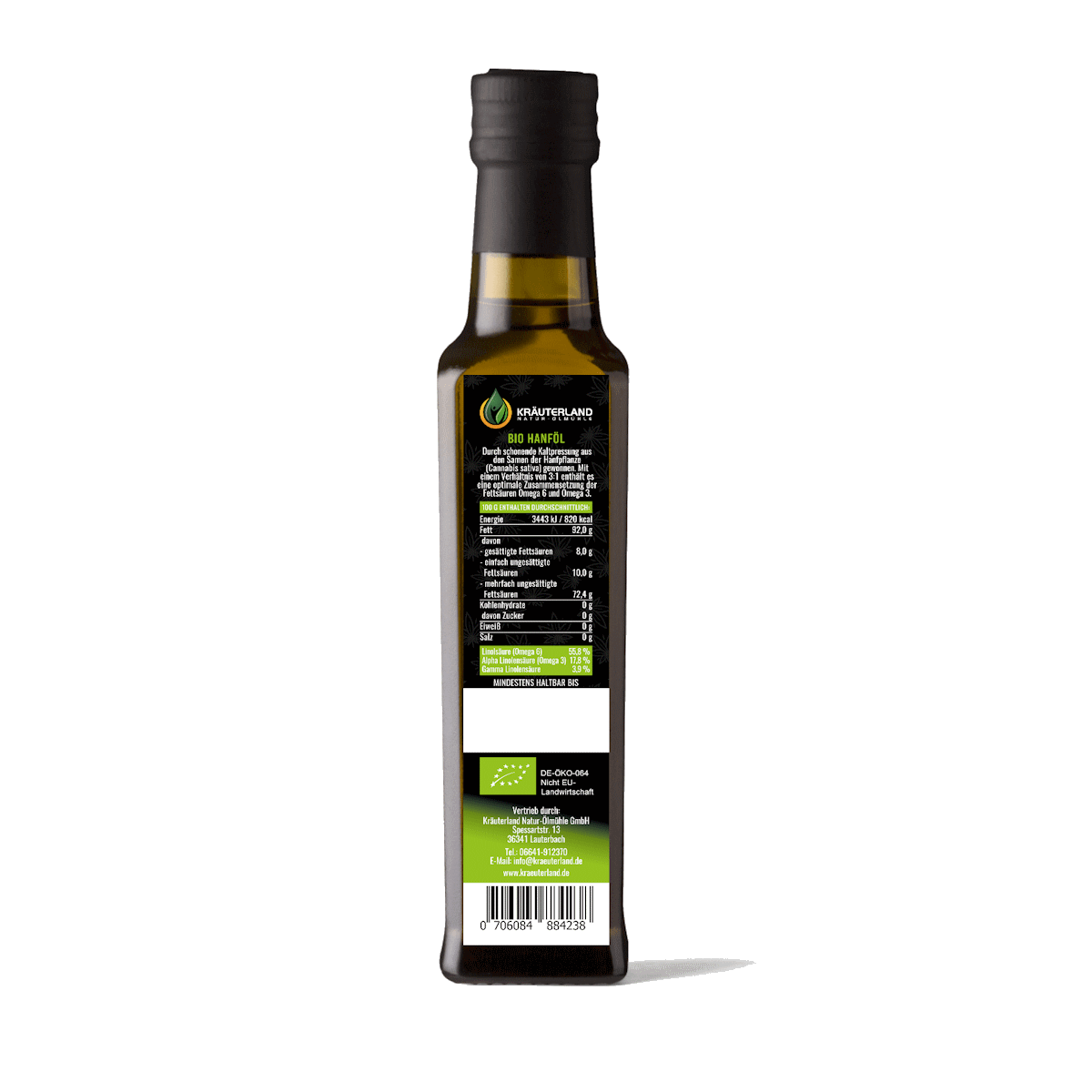 Jetzt zu Bio Hanföl · kaltgepresst · 250ml Bio Hanföl · kaltgepresst · 250ml Produktbild 2