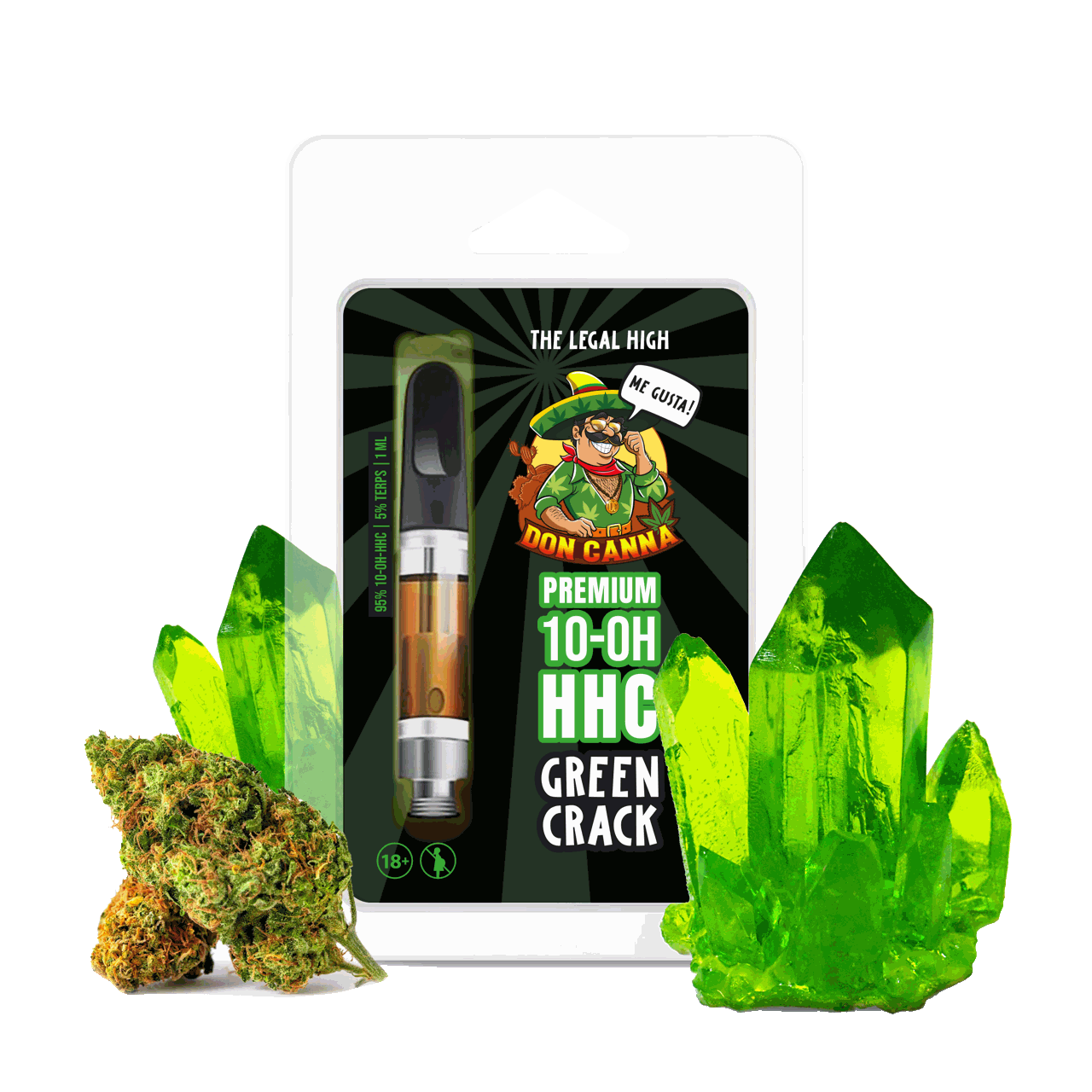 Premium 10-OH-HHC Green Crack · 1 ml Produktbild 1