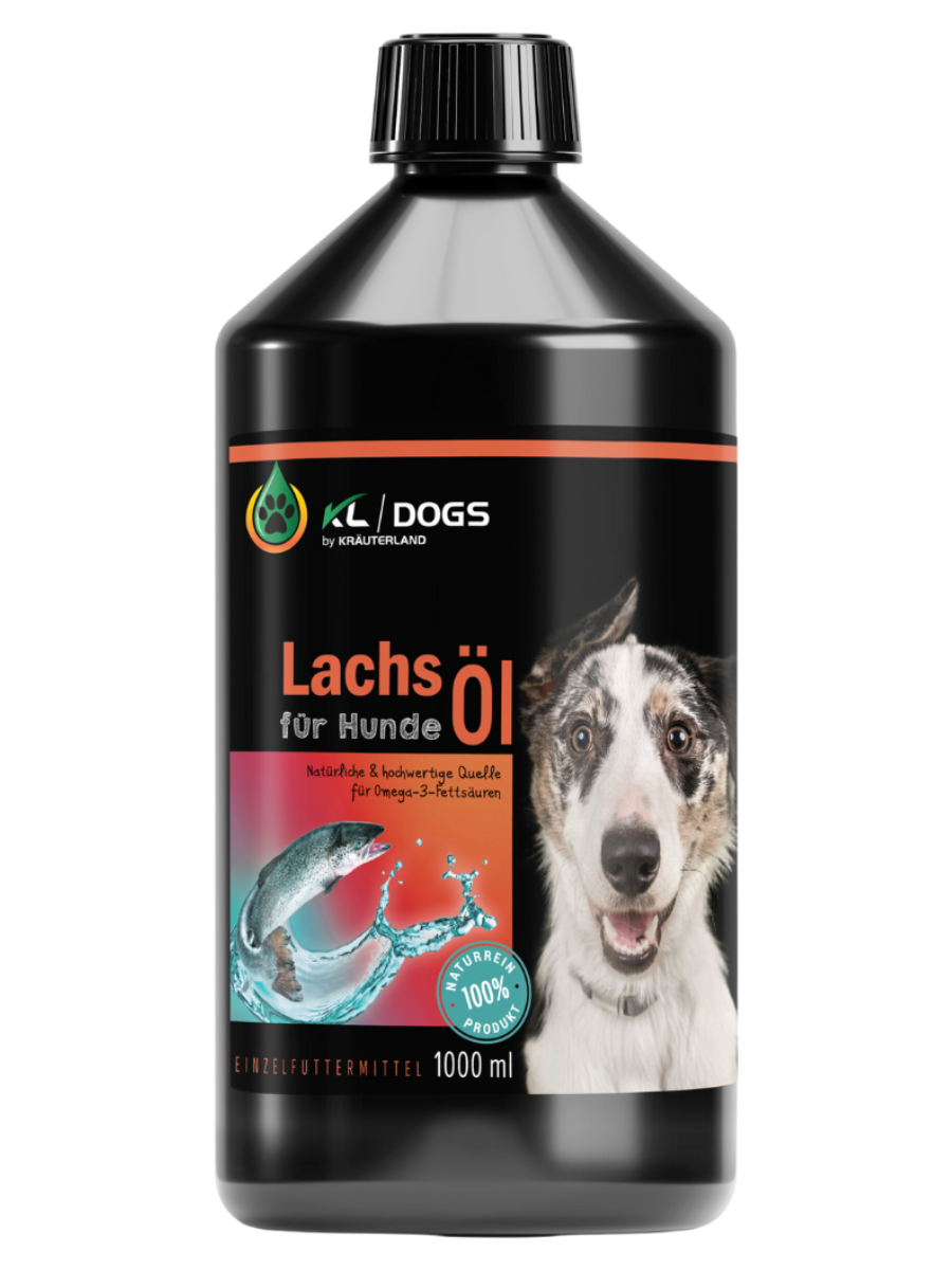 Lachsöl für Hunde kaltgepresst 1000 ml Flasche