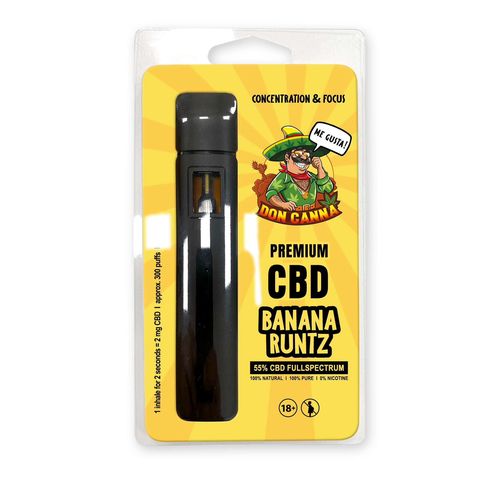 Premium CBD Liquid Banana Runtz · 2 ml Produktbild 1