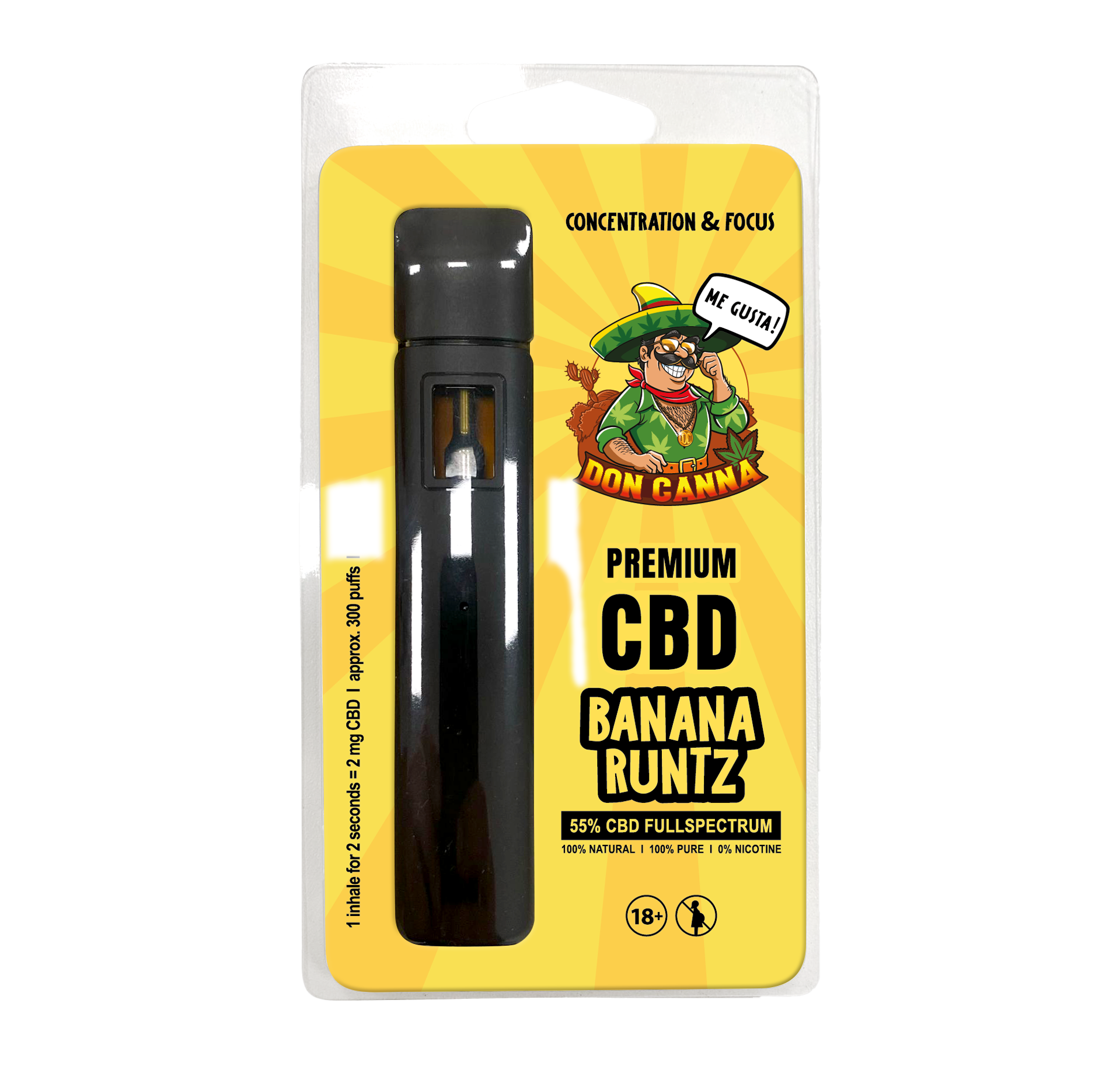 Jetzt zu Premium CBD Liquid Banana Runtz · 2 ml Premium CBD Liquid Banana Runtz · 2 ml Produktbild 1