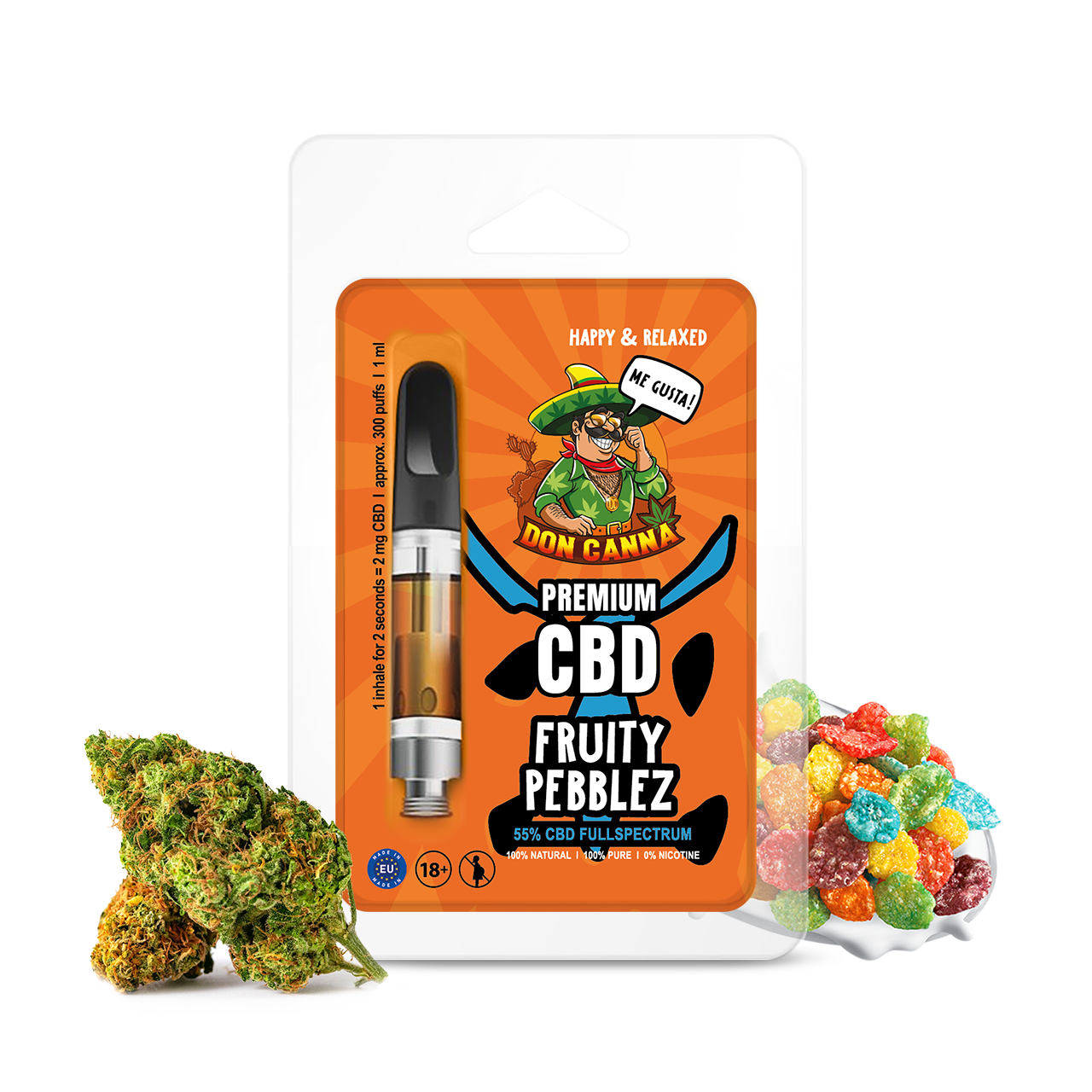 Jetzt zu Premium CBD Liquid Fruity Pepplez · 1 ml Premium CBD Liquid Fruity Pepplez · 1 ml Produktbild 1