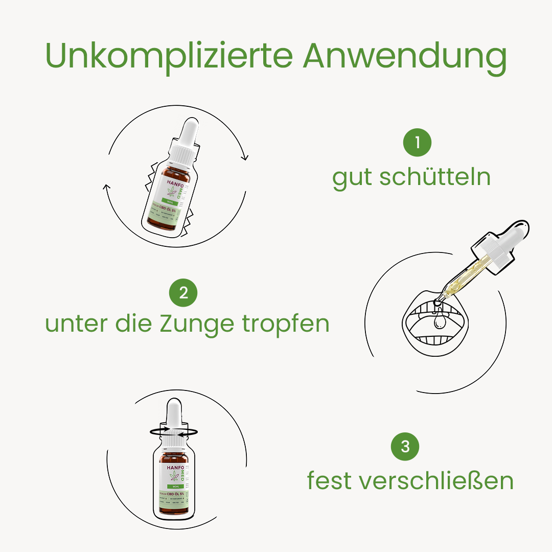 CBD Öl Entspannung "Wohl" 5 % · 10 ml Produktbild 4