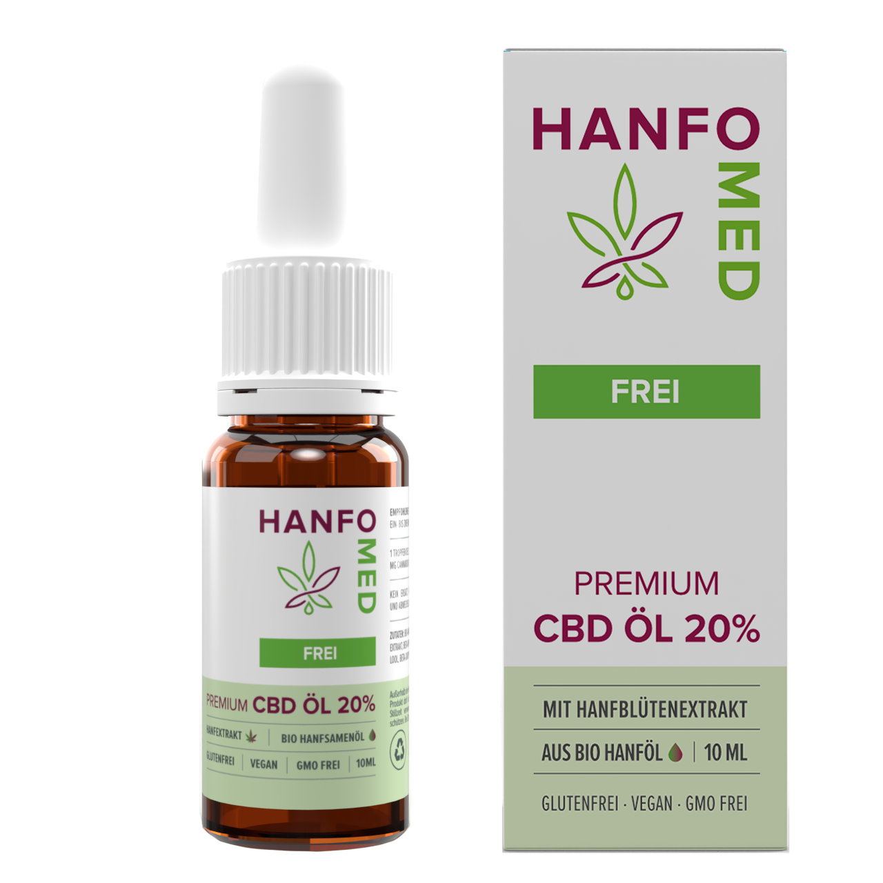CBD Öl Schmerz "Frei" 20% · 10 ml Produktbild 1