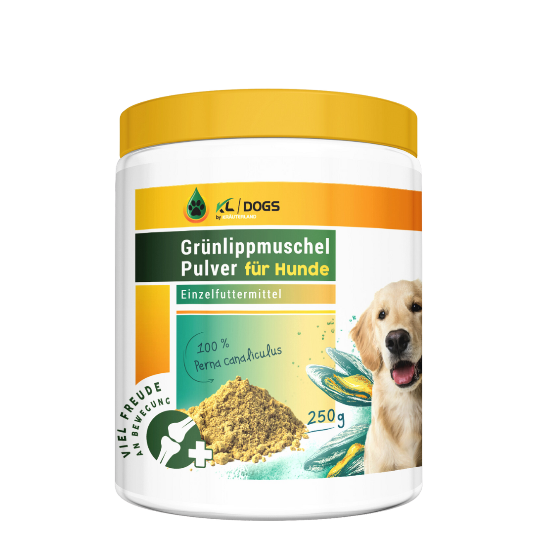 Grünlippmuschelpulver für Hunde 250 g Dose