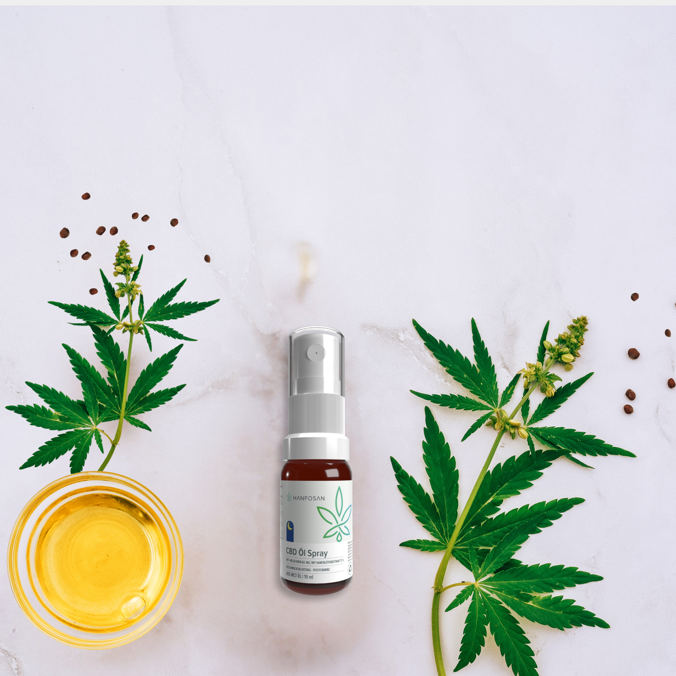 CBD Premium Öl Spray 5 % mit Melatonin · 10 ml Produktbild 5