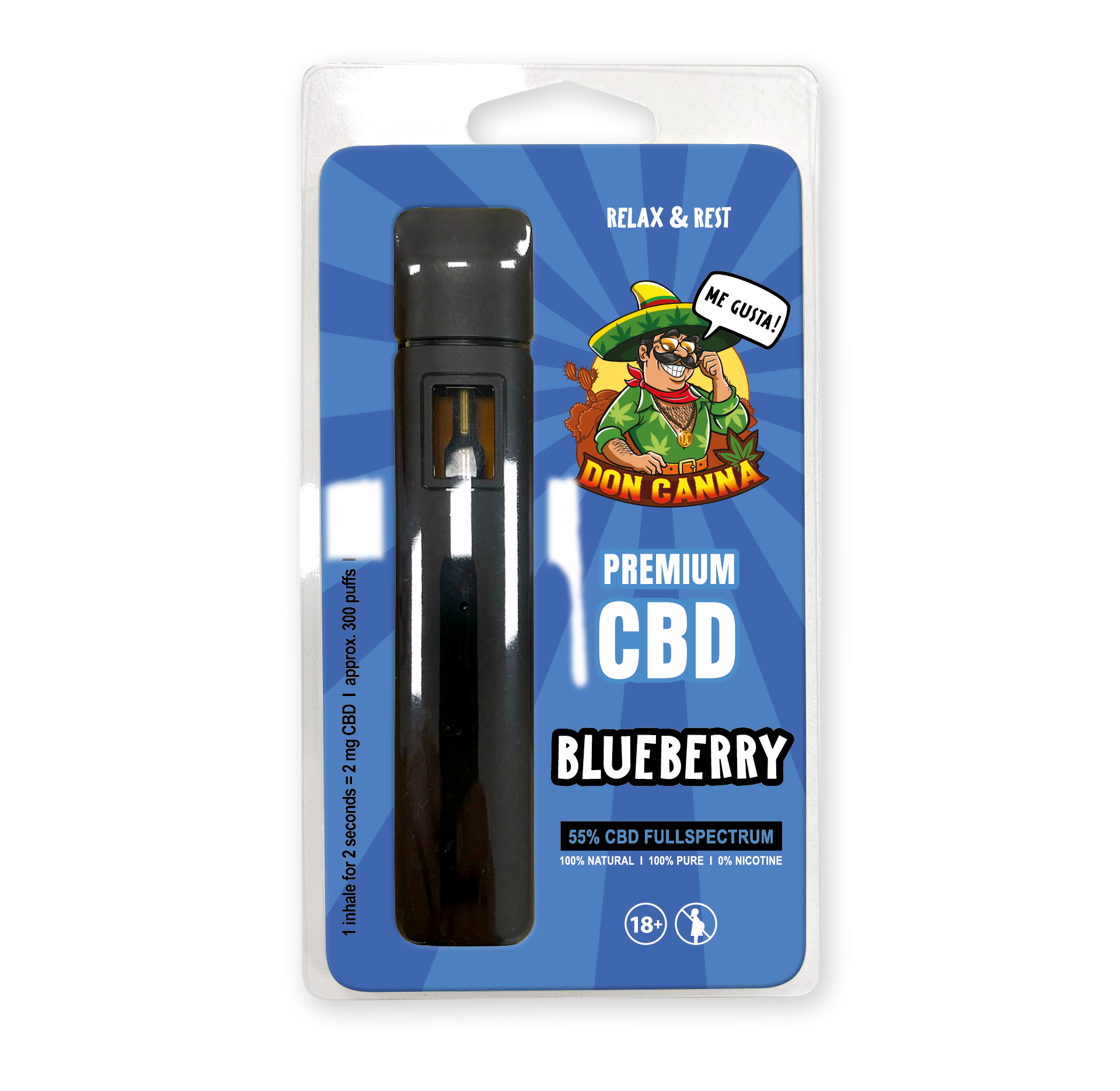 Premium CBD Liquid Blueberry · 2 ml Produktbild 1