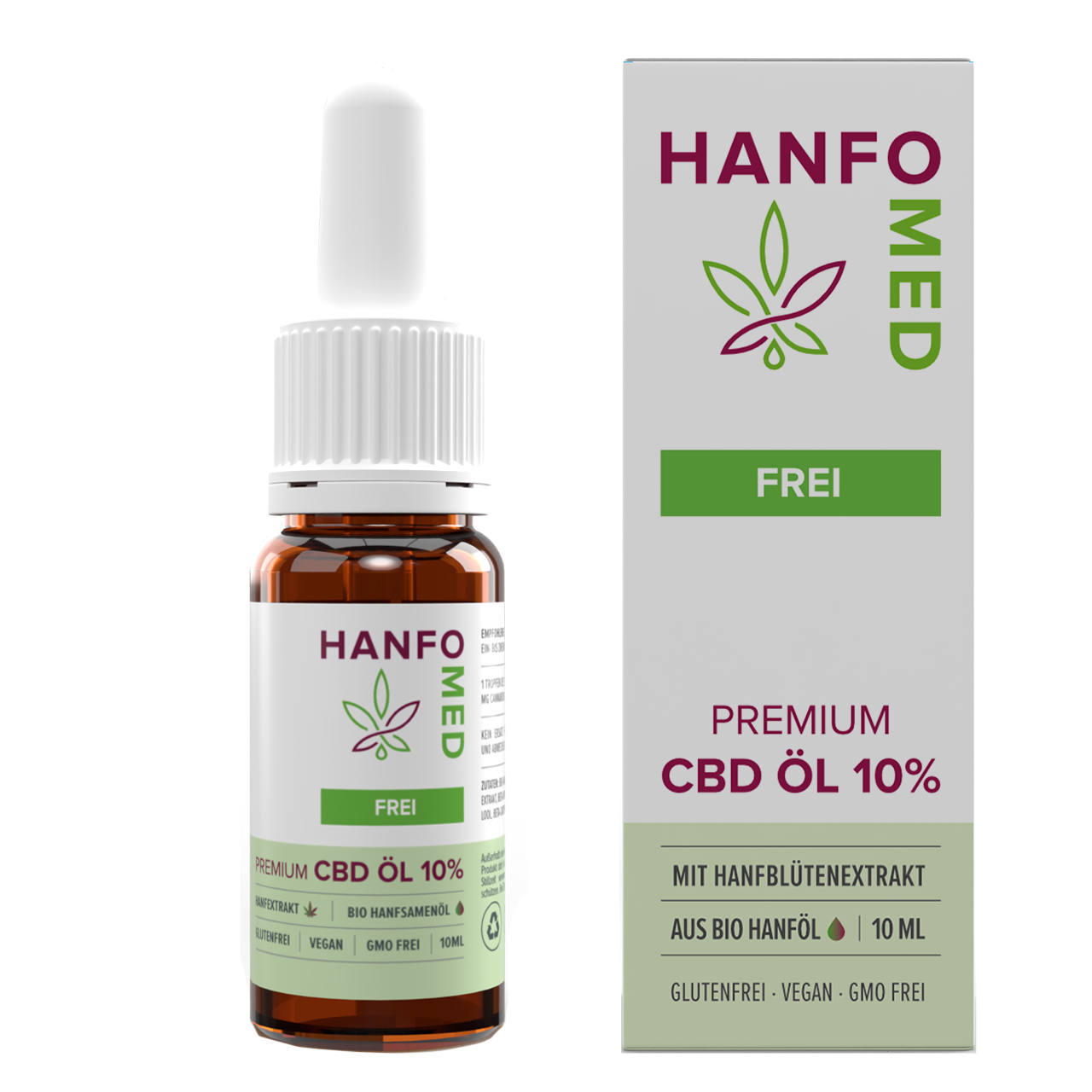 CBD Öl Schmerz "Frei" 10% · 10 ml Produktbild 1