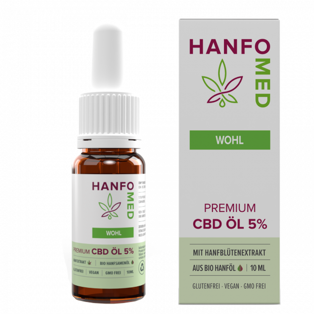 CBD Öl Entspannung "Wohl" 5 % · 10 ml Produktbild 1