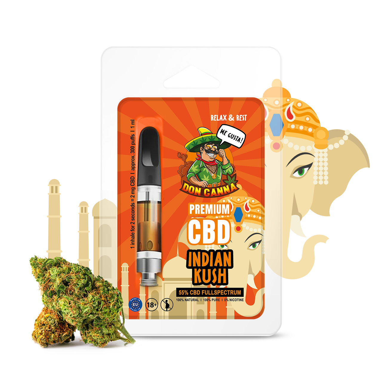 Premium CBD Liquid Indian Kush · 1 ml Produktbild 1