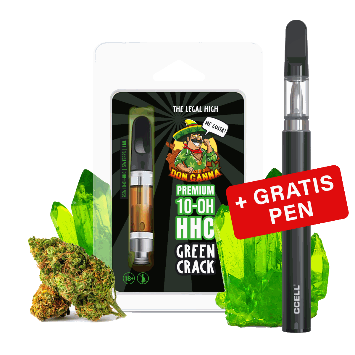 2x Don Canna HHC Green Crack (1 ml) · HANFOSAN