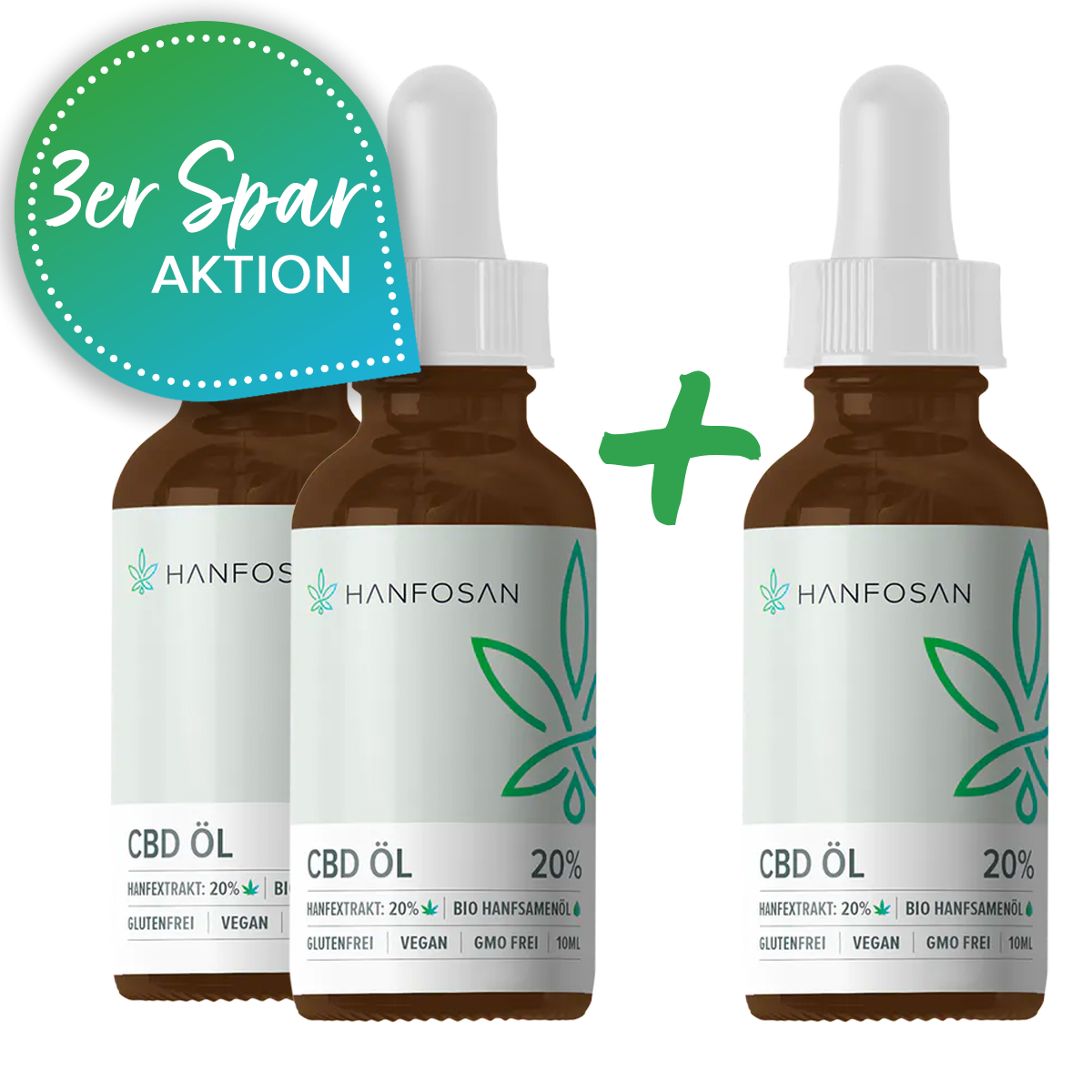 CBD Öl 20 % – 3er Aktionsrabatt · Hanfosan