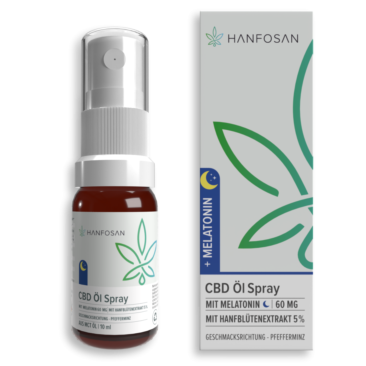 Bestes CBD Öl Spray 5 % mit Melatonin · Hanfosan