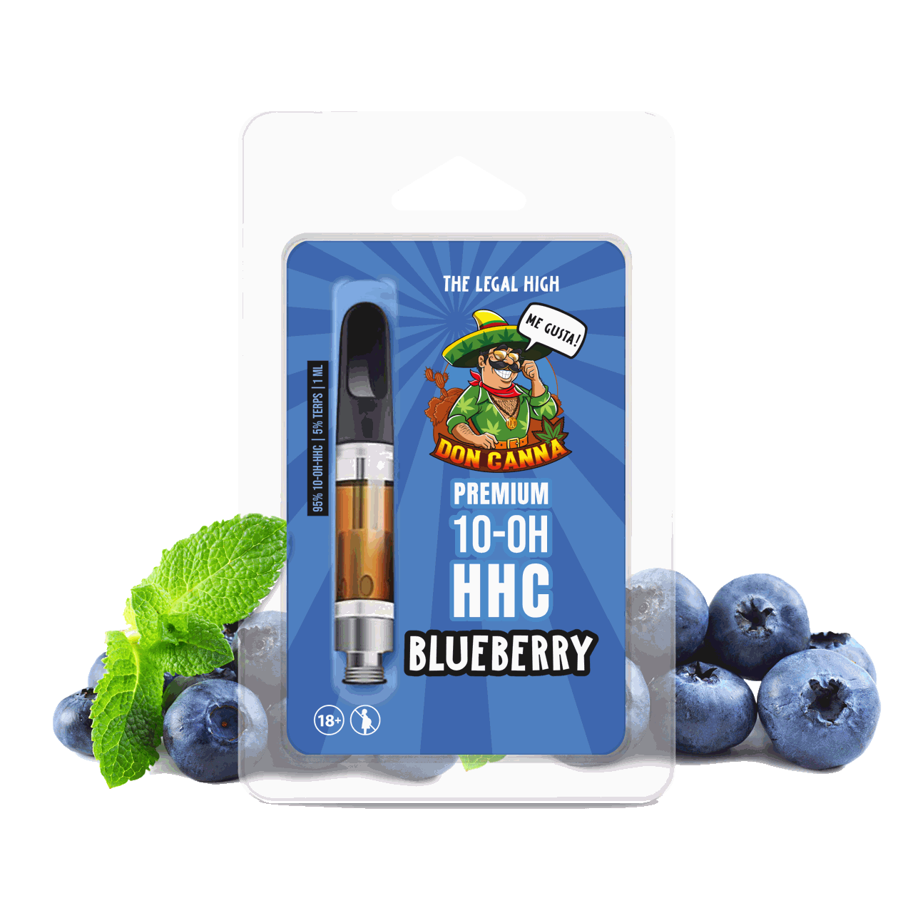 Don Canna 10-OH-HHC Vape Blueberry · HANFOSAN