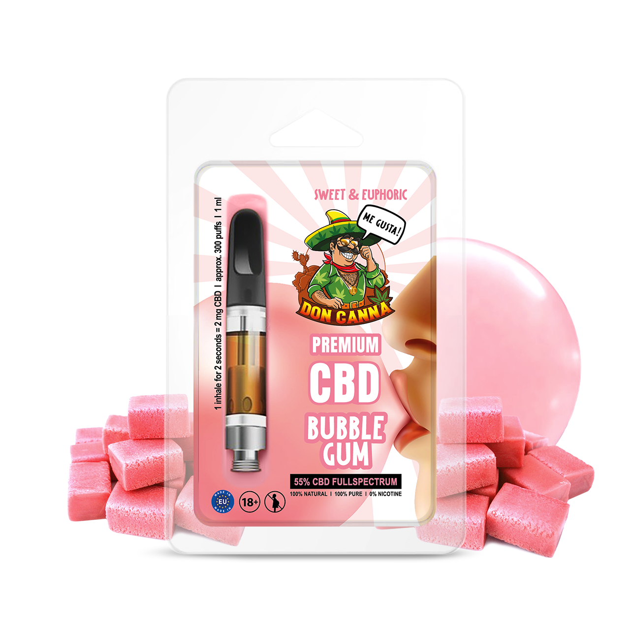 Premium CBD Liquid Bubble Gum · 1 ml Image 1