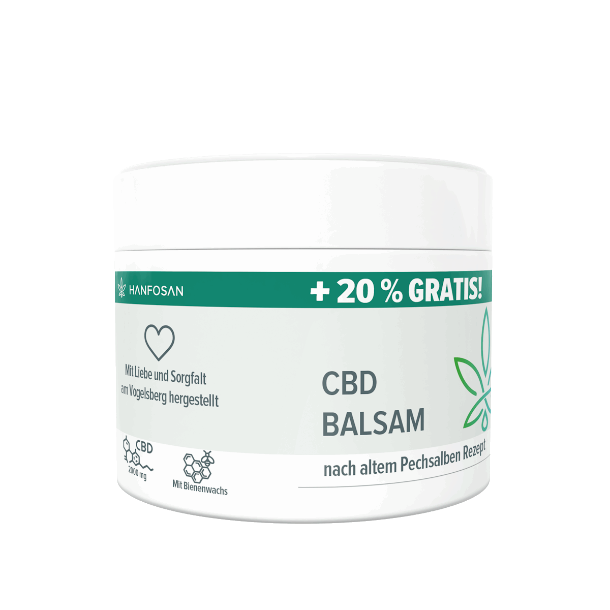 CBD Balsam 50 ml + 20% Gratis · mit Lärchenharz I Hanfosan