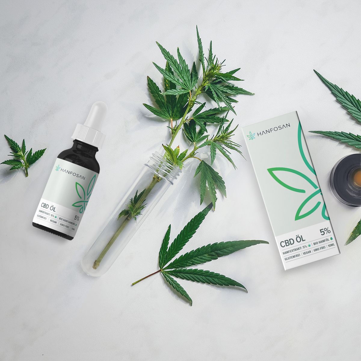 CBD Hanföl 5 Prozent als Zweierpack · Hanfosan