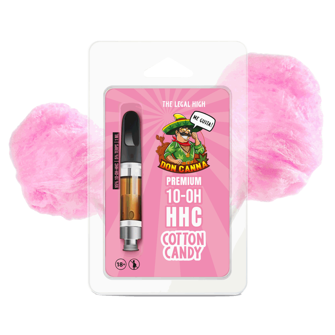 Don Canna 10-OH-HHC Vape Cotton Candy · HANFOSAN