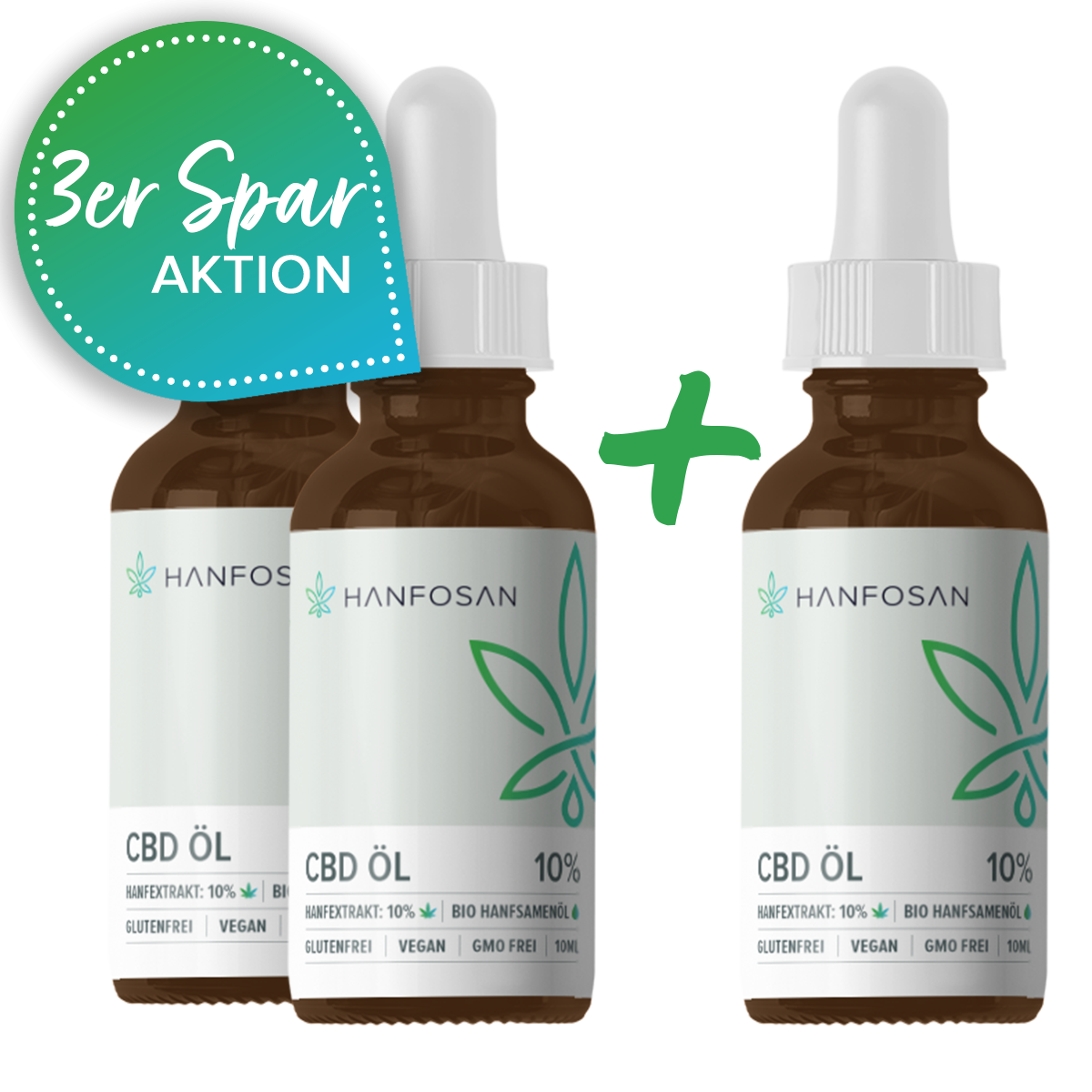 CBD Öl 10 % · 3er Aktionsrabatt · Hanfosan