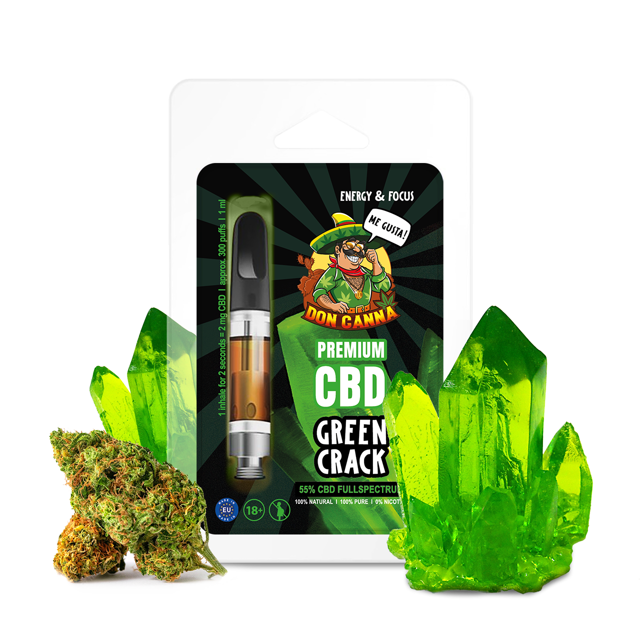 Don Canna CBD Liquid Green Crack 1ml · HANFOSAN